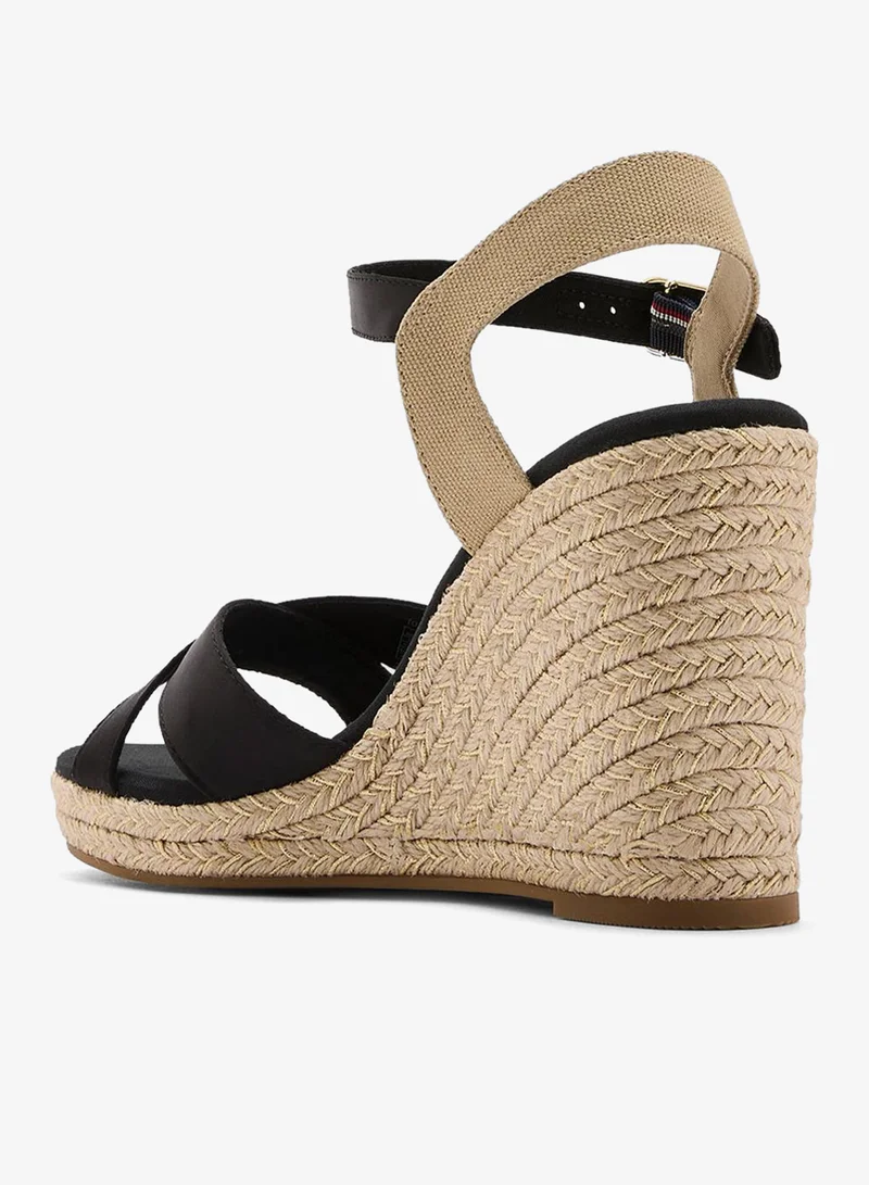 TOMMY HILFIGER  SATIN HIGH WEDGE ESPADRILLES for Women | Best Price UAE