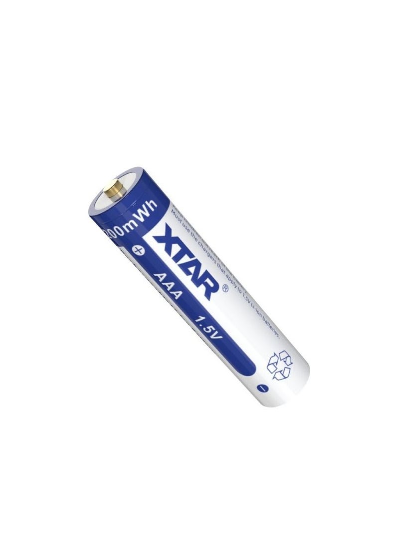 XTAR 1.5V AAA 1200mWh Rechargeable Li-ion Battery pack of 4 - Image 2