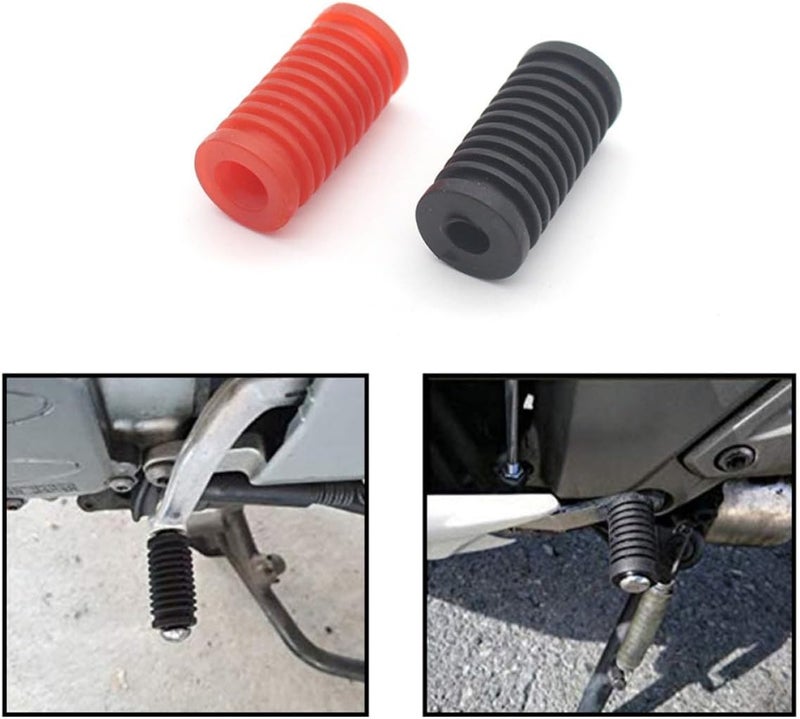 4 Pieces Motorcycle Gear Lever Pad Rubber Covers Non-Slip Black Shift Pedal Caps Protective Gear Shifter Covers Motorcycle Accessories for Foot Controls - Image 5