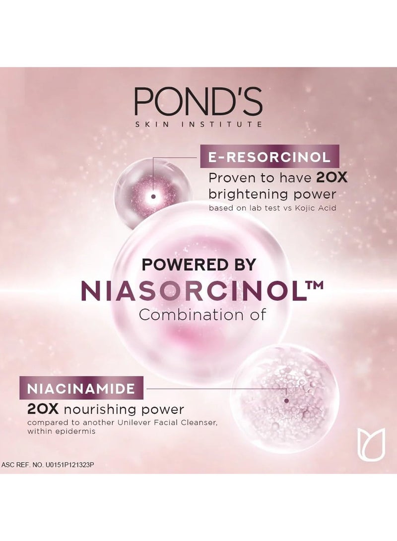 Pond's Bright Miracle Ultimate Clarity Niasorcinol Facial Foam with 20X Brightening & Nourishment Power 100g - Image 4