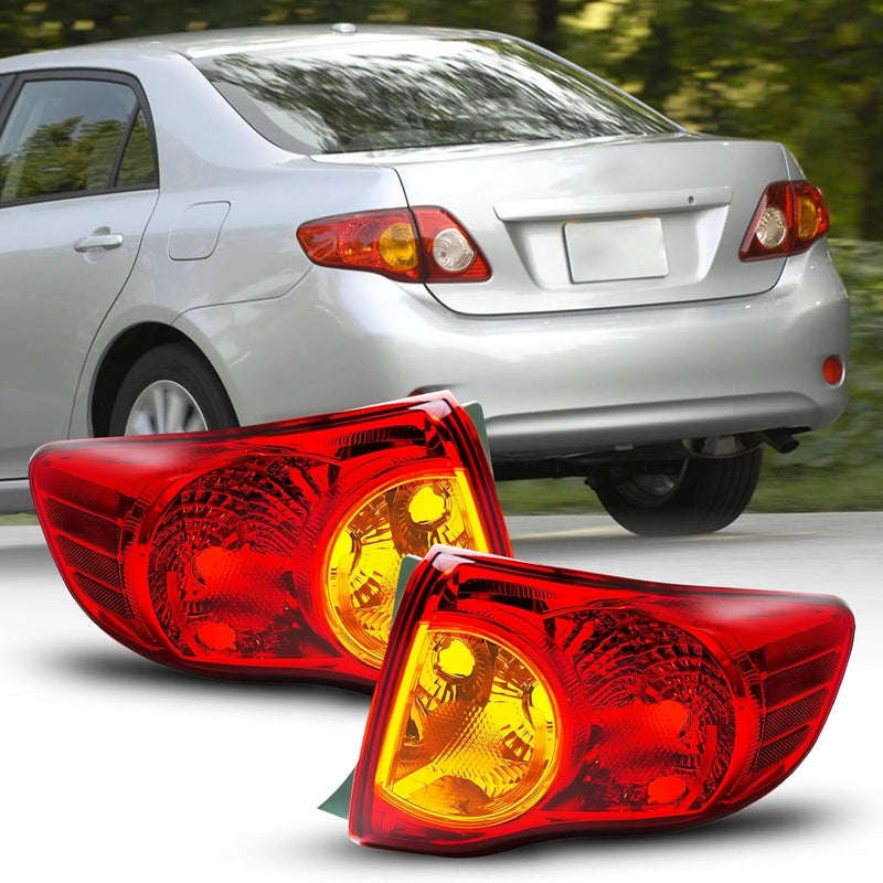 AUTOONE Tail Light Assembly for 2009-2010 Toyota Corolla - Driver & Passenger Side - Image 1