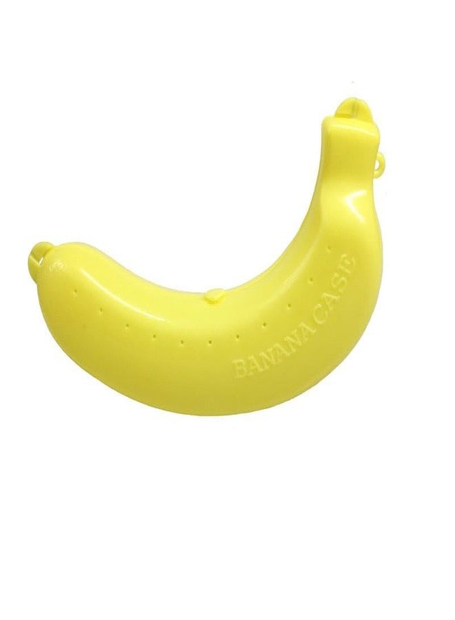Qintreesify Yellow Banana Storage BPA-Free Outdoor Travel Case, Food Containers,Keep Fresh Banana Keeper and Protector, Cute Banana Carrier Storage Box for Picnic Camping, Storage and Organization - Image 2