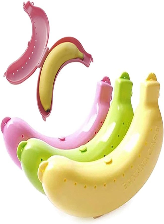 Qintreesify Yellow Banana Storage BPA-Free Outdoor Travel Case, Food Containers,Keep Fresh Banana Keeper and Protector, Cute Banana Carrier Storage Box for Picnic Camping, Storage and Organization - Image 5