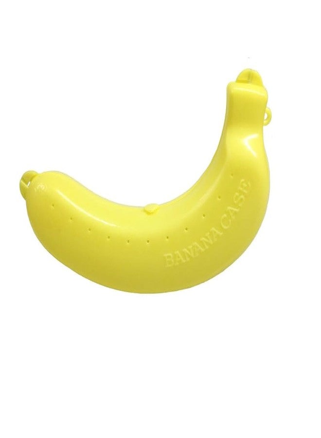 Qintreesify Yellow Banana Storage BPA-Free Outdoor Travel Case, Food Containers,Keep Fresh Banana Keeper and Protector, Cute Banana Carrier Storage Box for Picnic Camping, Storage and Organization - Image 1