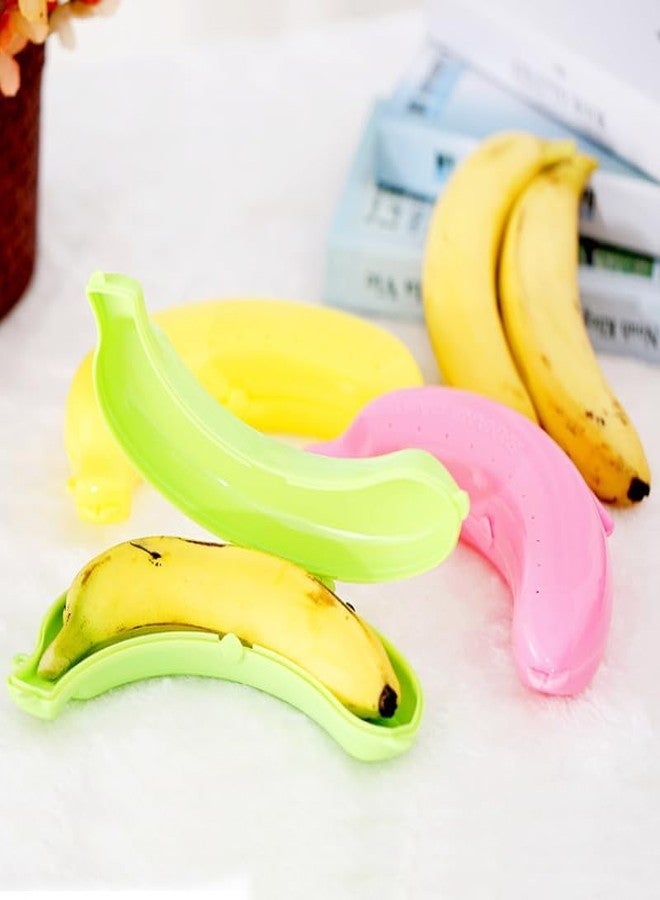 Qintreesify Yellow Banana Storage BPA-Free Outdoor Travel Case, Food Containers,Keep Fresh Banana Keeper and Protector, Cute Banana Carrier Storage Box for Picnic Camping, Storage and Organization - Image 3