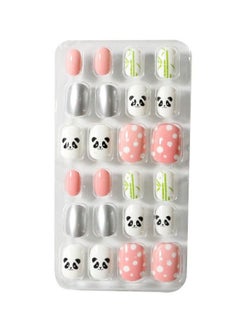 SCHAVO Lovely Panda Cute Fake Nails for Kids  - Image 1