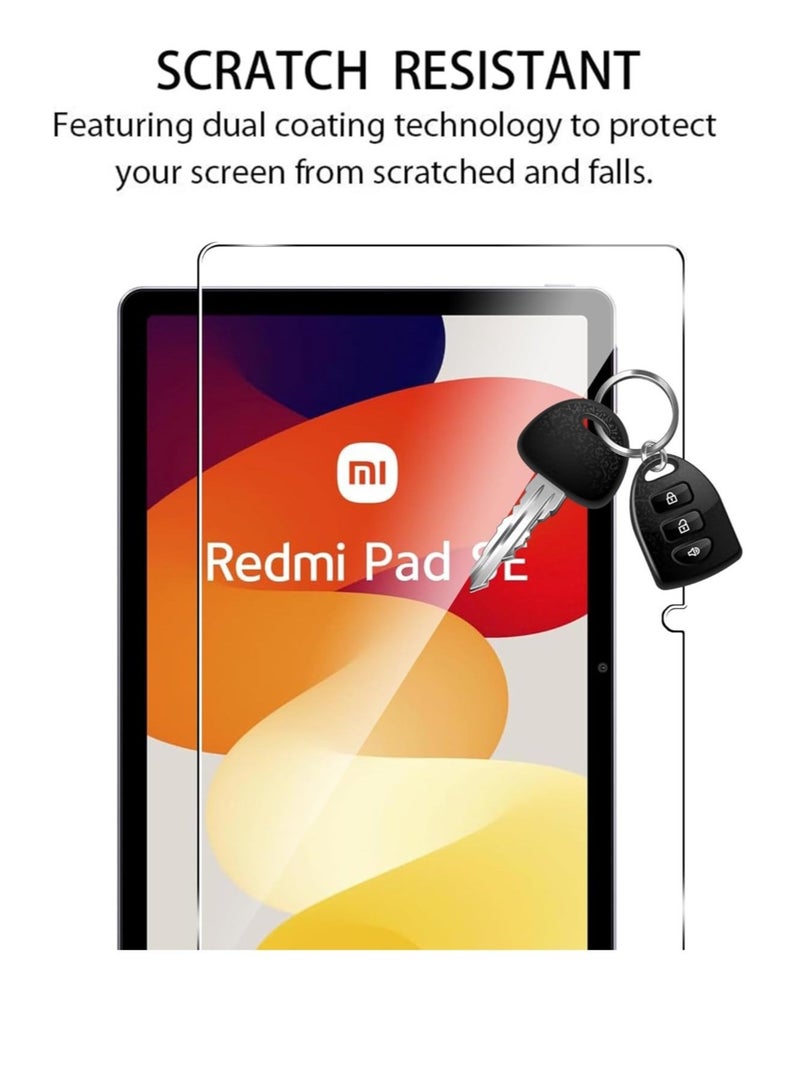 Tempered Glass Screen Protector for Xiaomi Redmi Pad SE 2023 11 Inch, Anti-Scratch 9H Crystal clear screen films for Redmi Pad SE 11[1-Pack] - Image 3
