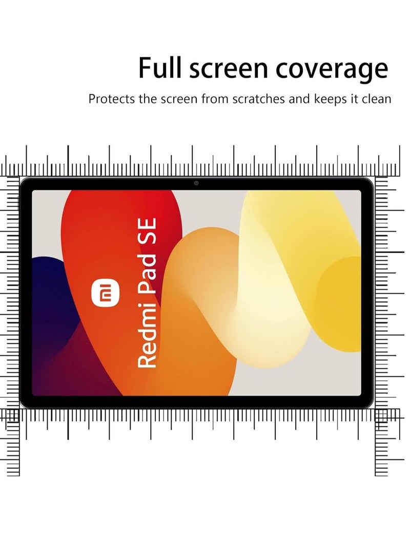 Tempered Glass Screen Protector for Xiaomi Redmi Pad SE 2023 11 Inch, Anti-Scratch 9H Crystal clear screen films for Redmi Pad SE 11[1-Pack] - Image 4