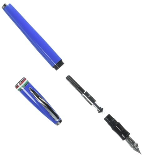 Monteverde USA Aldo Domani Italia Fountain Pen Exotic Blue - Flex Nib - Luxury Writing Pen - Italian Design - JoWo Stainless Steel Nib - Smooth Ink Flow - Refillable - Gift Box Included - Image 2