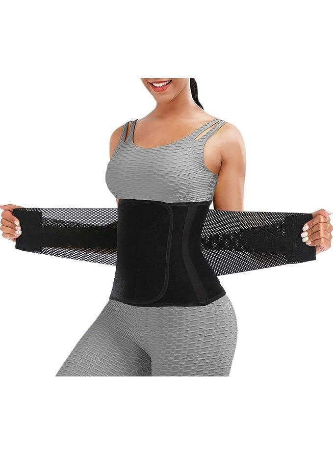 Waist Trainer Belt for Women Man - Waist Trimmer Ab Belt - Tummy Control Body Shaper