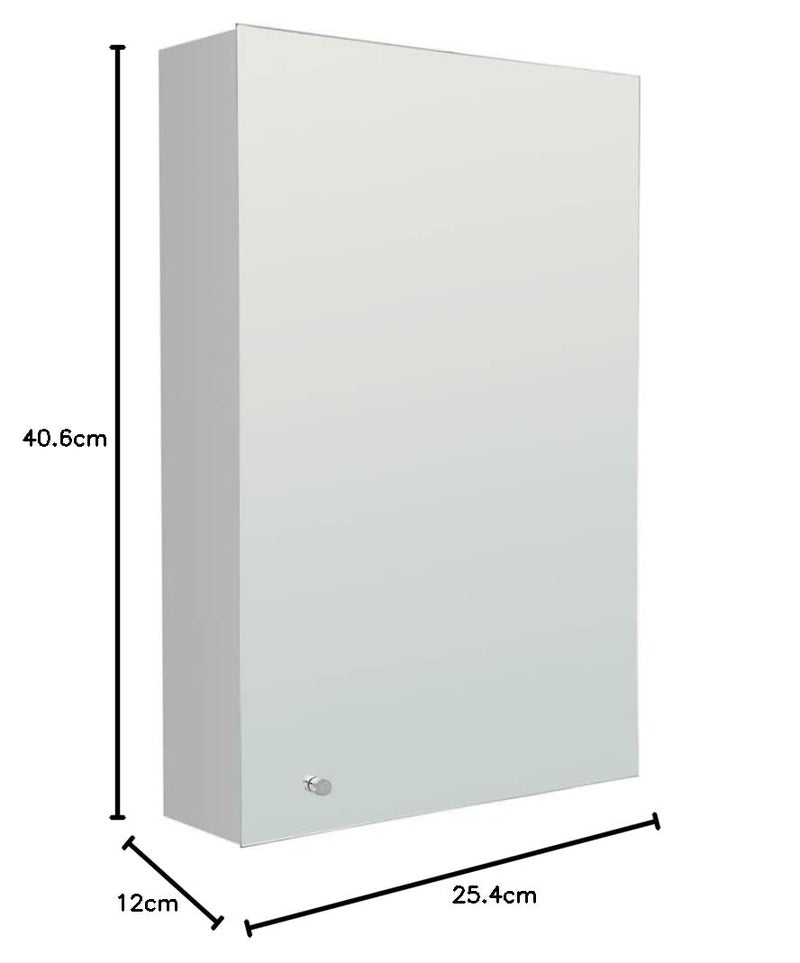 FC SS Mirror Cabinet Premium 304 Stainless Steel Bathroom Cabinet with Mirror Door for Wash BasinKitchenBedroomBathroom Accessories 10 x 16 Inches