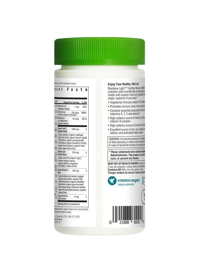 Rainbow Light Certified Womens Multivitamin, Multivitamin Supplement, 120 Caps (Pack May Vary)  - Image 3