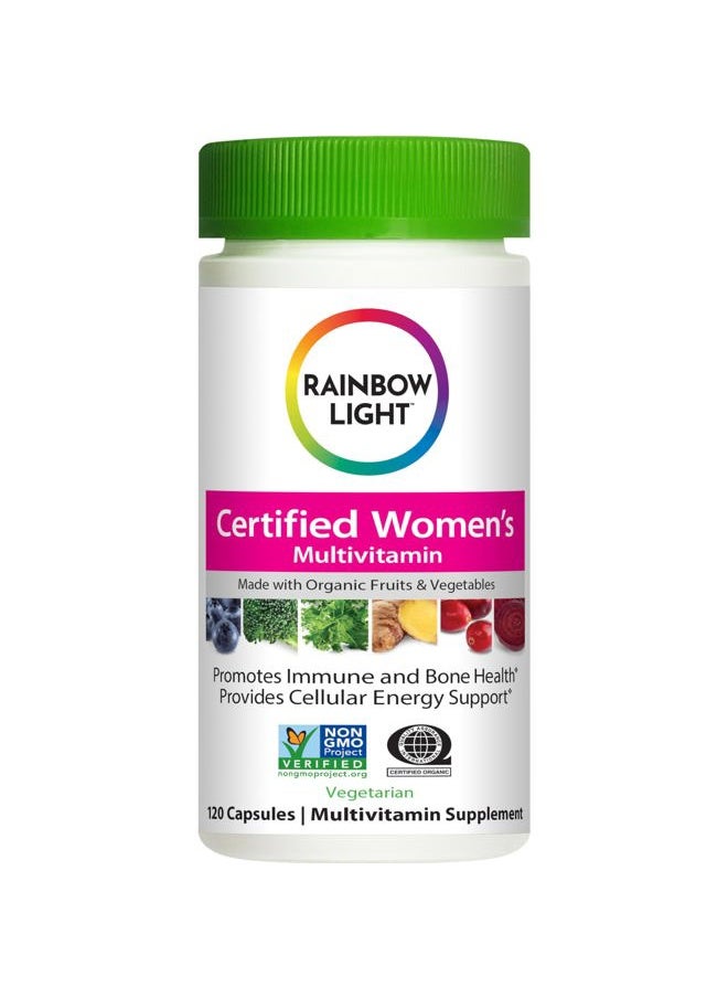 Rainbow Light Certified Womens Multivitamin, Multivitamin Supplement, 120 Caps (Pack May Vary)  - Image 1