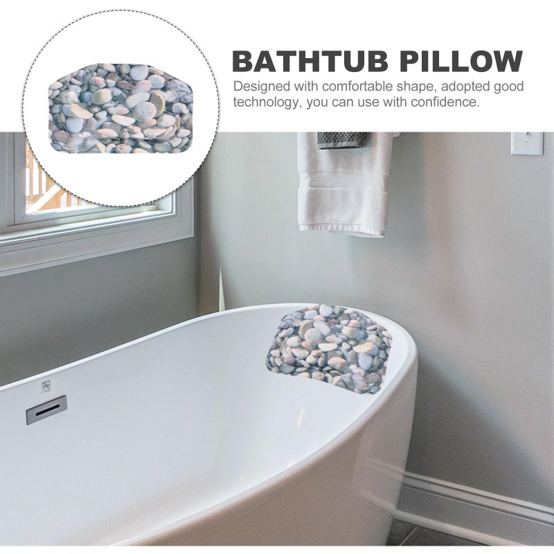 Non Slip Bathtub Pillow with Suction Cups Foam Bath Headrest Cushion for Spa Home Hotel - Image 5
