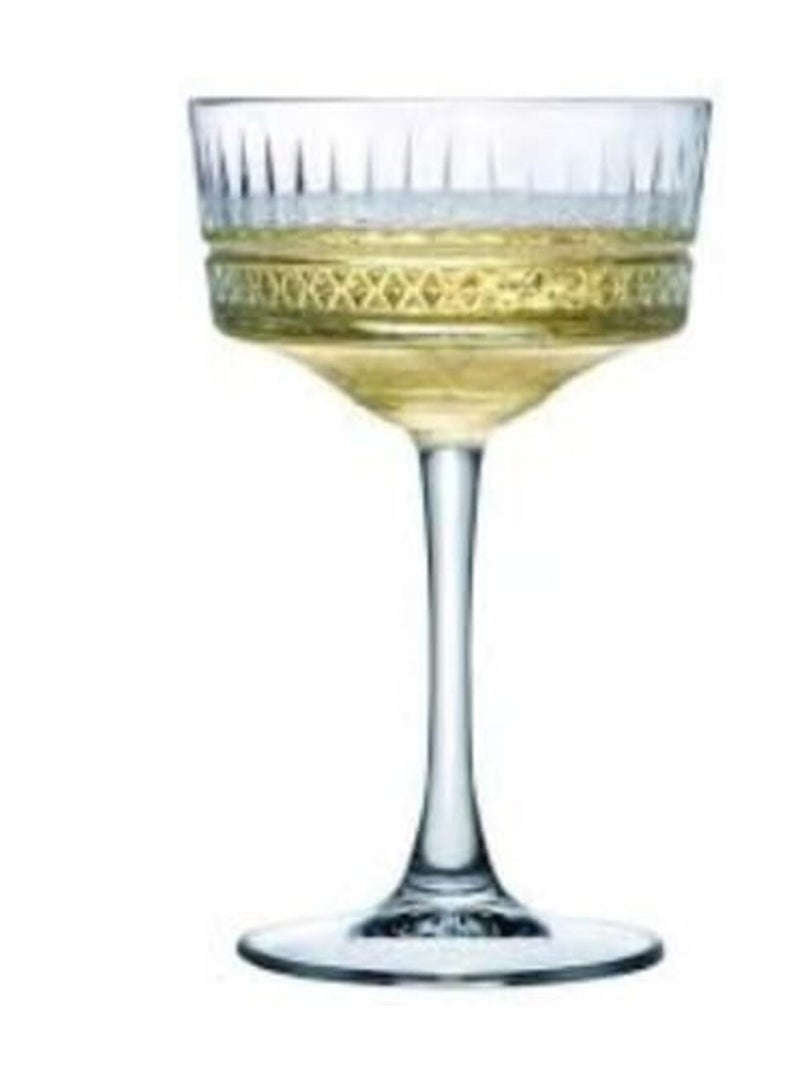 Pasabahce Elysia Coupe Cocktail Cup-260ml Set of 6 Cups-Turkey Made clear - Image 2