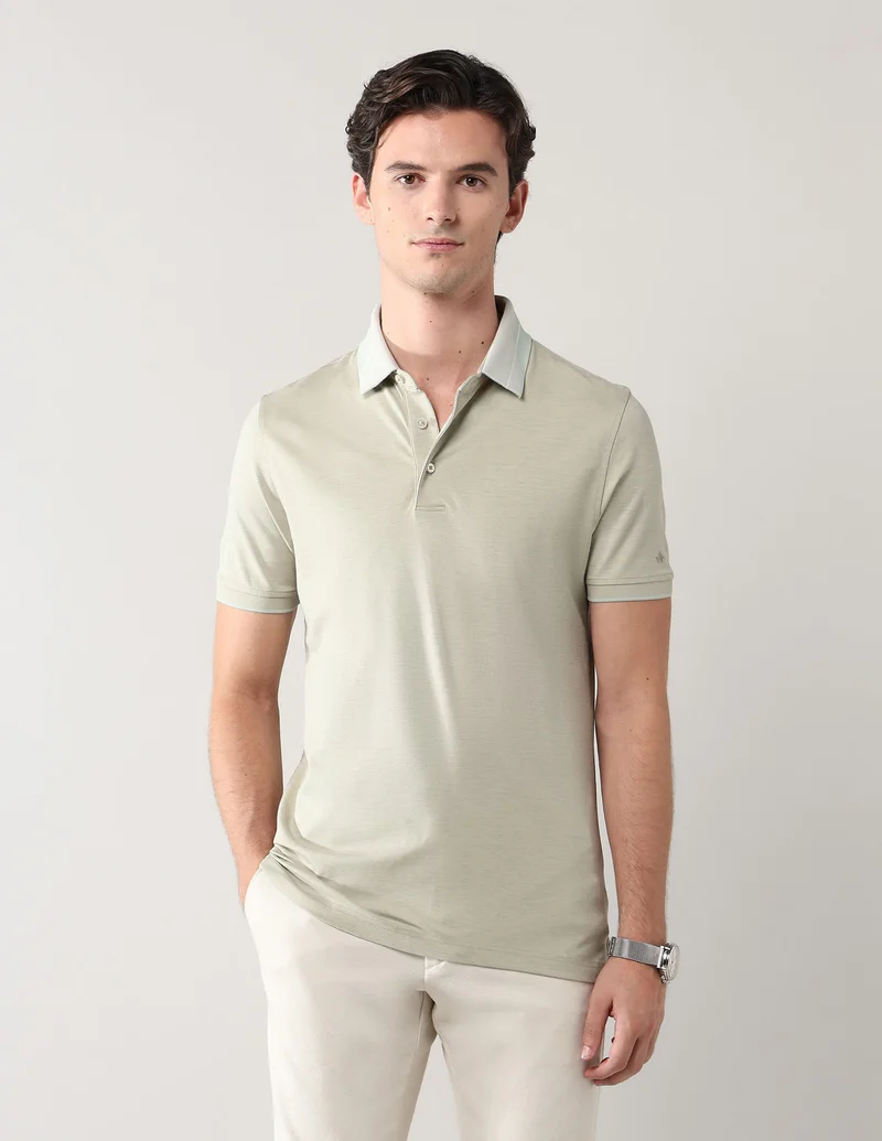 Heathered Regular Fit Polo Shirt