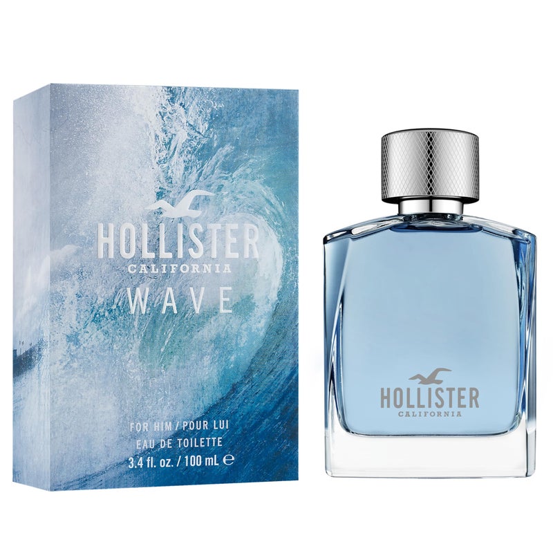 Hollister Wave Men Eau De Toilette, 3.4 Ounce, Multi, 100 ml - Image 2