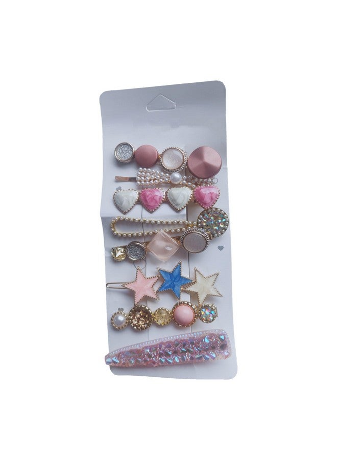 JPV 8 PCS Premium stylish Hair Clips For Women's And Girls, Multicolor 8 Piece Pearl Metal Hair clips, Plastic Pearl Barrettes Hairpin - Image 4