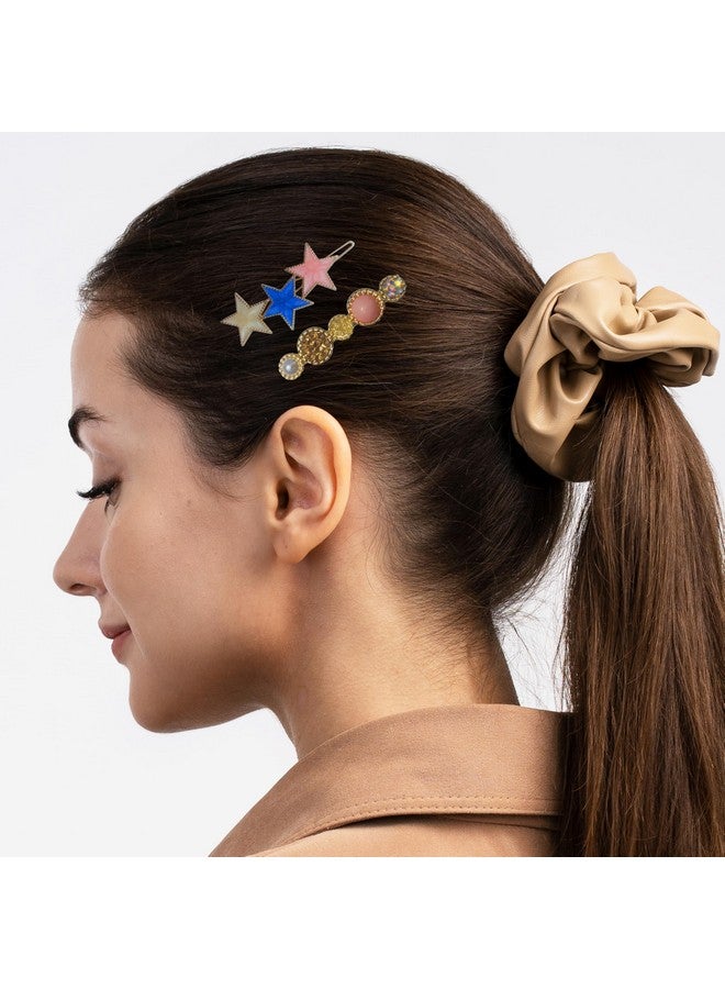 JPV 8 PCS Premium stylish Hair Clips For Women's And Girls, Multicolor 8 Piece Pearl Metal Hair clips, Plastic Pearl Barrettes Hairpin - Image 5