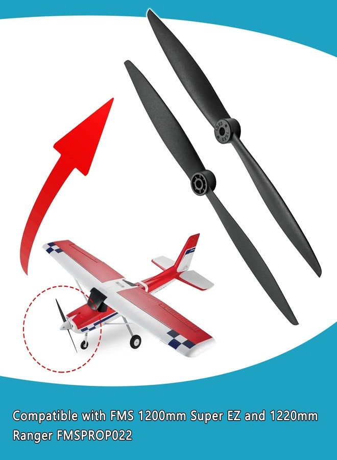 DYYYYD 2Pcs Propeller Compatible with FMS 1200mm Super EZ,1220mm Ranger FMSPROP022 (10x5,RC Propeller) - Image 2