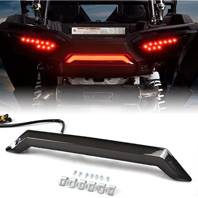 SAUTVS Utv Center Tail Light 3Rd Third Brake Light Smoked Black Rear Center Accent Lamp Taillight Stop Light For Polaris Rzr Xp 1000 Xp4 1000 20142018 Accessories 1Pcs - Image 1