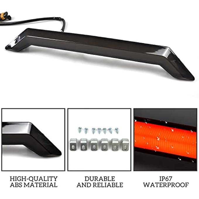 SAUTVS Utv Center Tail Light 3Rd Third Brake Light Smoked Black Rear Center Accent Lamp Taillight Stop Light For Polaris Rzr Xp 1000 Xp4 1000 20142018 Accessories 1Pcs - Image 5