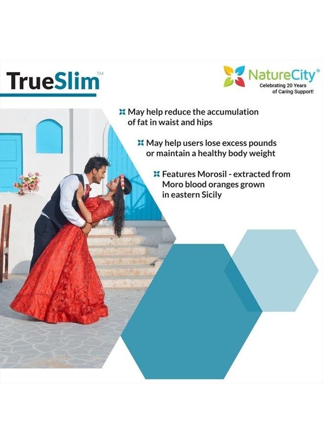 NatureCity - True-Slim 400mg Morosil Weight and Fat Loss Supplement Helps Reduce Fat Accumulation 30 Veggie Capsules - Image 1