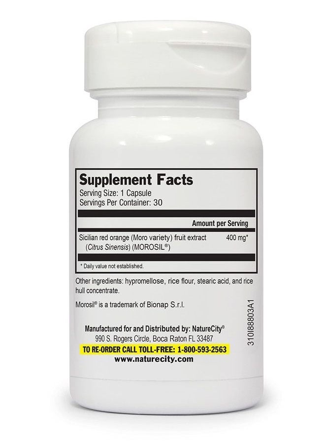 NatureCity - True-Slim 400mg Morosil Weight and Fat Loss Supplement Helps Reduce Fat Accumulation 30 Veggie Capsules - Image 1
