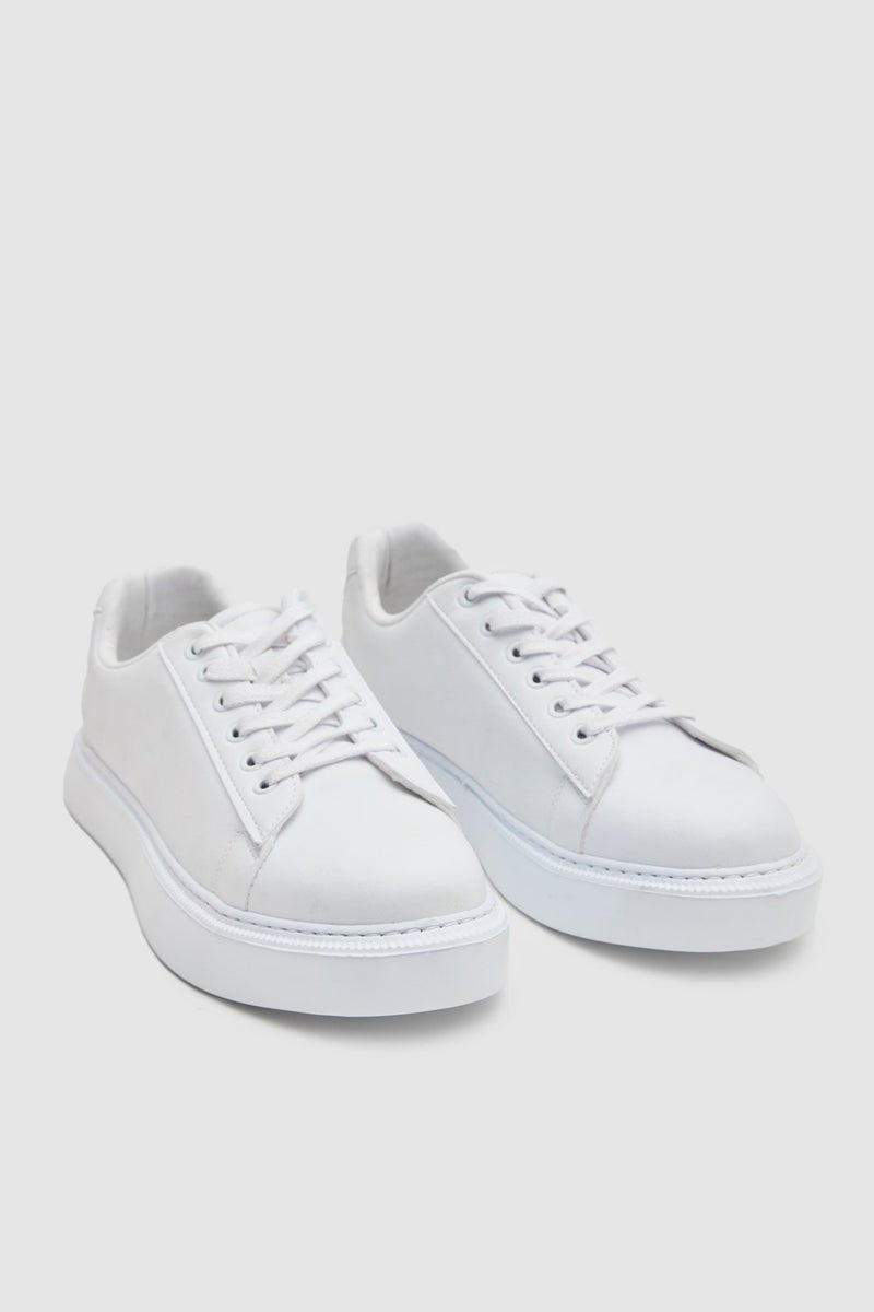 twn White Thick White Soled Sneaker Shoes 0EC09ORT0378  - Image 1