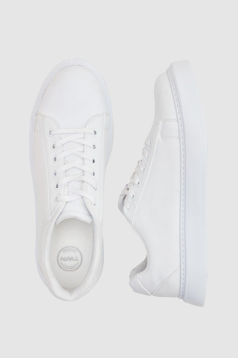 twn White Thick White Soled Sneaker Shoes 0EC09ORT0378  - Image 5