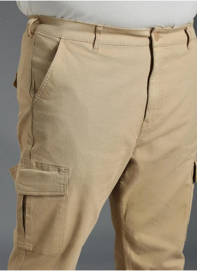 HIGH STAR Men Khaki Trousers