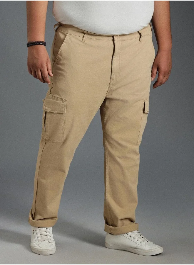 HIGH STAR Men Khaki Trousers