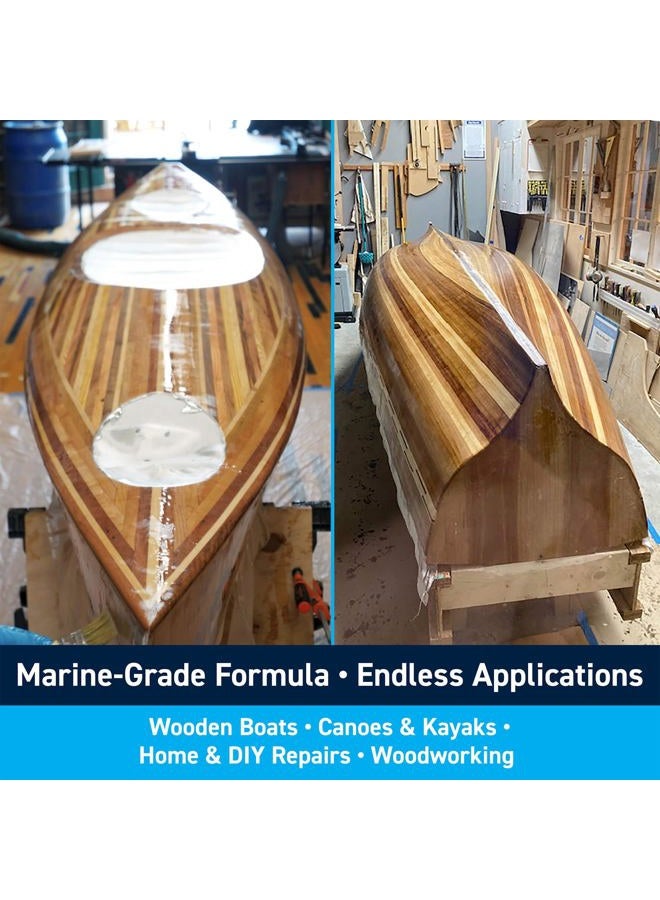 TotalBoat High Performance Epoxy Kits, Crystal Clear Marine Grade Resin and Hardener for Woodworking, Fiberglass and Wood Boat Building and Repair Gallon 510825 1 - Image 3