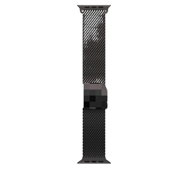 سوار ساعة ذكية سوار معدني من الستانلس ستيل متوافق باللون ذهبي قابل للتعديل مع Apple Watch 42/44/45/49mm بملاءمة قابلة للتعديل وحزام بديل بتصميم معدني أنيق - Image 5