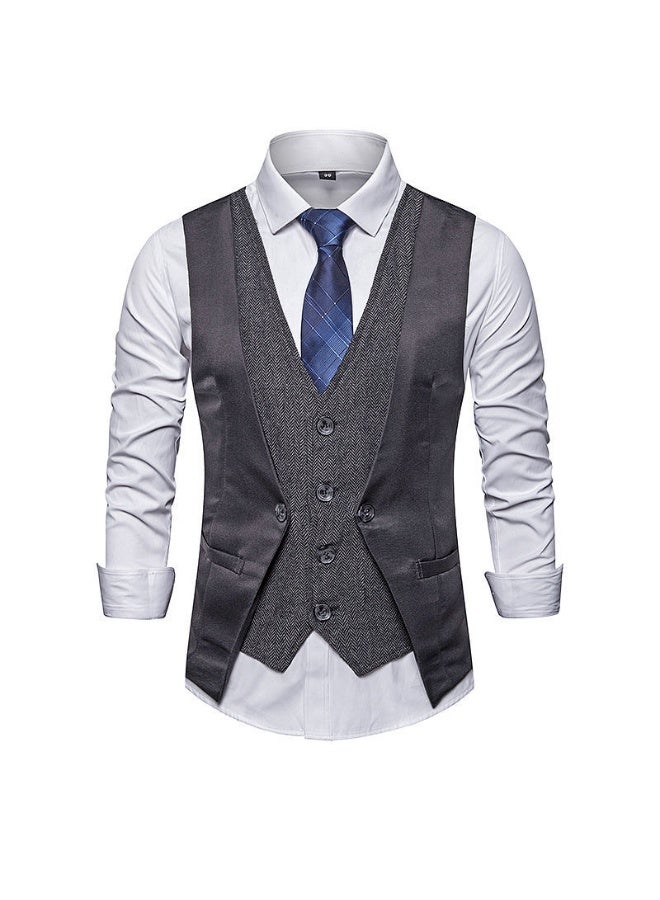 Shougu New Fashionable Casual Men's Suit Vest - Image 1