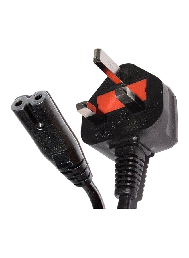 2 Pin Power Cord Black Red Replacement Cable for Daily Use Home Office Electronics Accessories