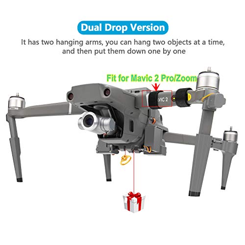 Hanatora Dual Drop Version Payload Airdrop Release Dropping Device for DJI Mavic 2 ProZoom DroneAir Drop Clip Delivery Transport Dropper SystemFishing Bait Hook - Image 5