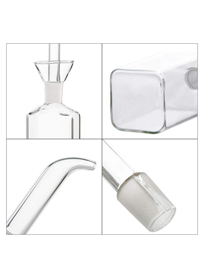شو وو Oil Bottle Glass Olive Dispenser Glass, Cooking Vinegar Measuring with Spout, Cotainer Salad Dressing for Kitchen and BBQ - Image 2