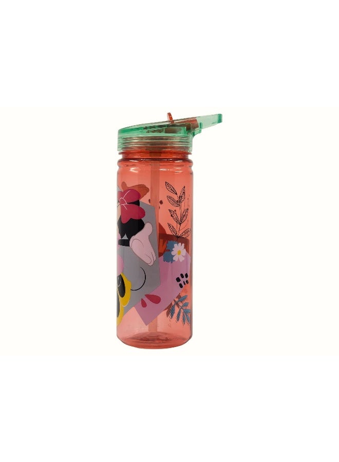 Disney Stor Minnie Mouse Ecozen Water Bottle for Kids – 580ml BPA-Free Reusable Leak-Proof Drinking Bottle with Flip-Top Lid, Lightweight Durable School Sports Travel Bottle for Girls & Boys - Image 1
