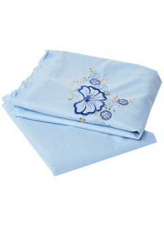 Kuber Industries Kuber Industries Embroided Design 2 Piece Cotton Pillow Cover Set-17"x27" (Blue) Luxury Pillow Covers - CTKTC040263, 200 TC  - Image 2