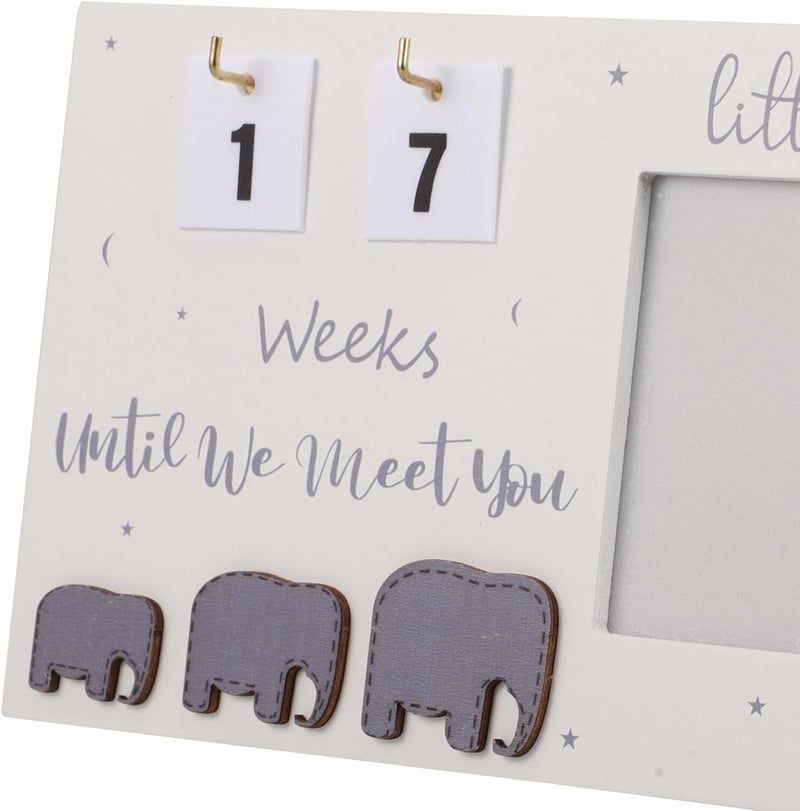Prenatal Scan Photo Frame Wooden Newborn Keepsake Frame 24x12.7cm Growth Memory Board Nursery Décor - Image 3