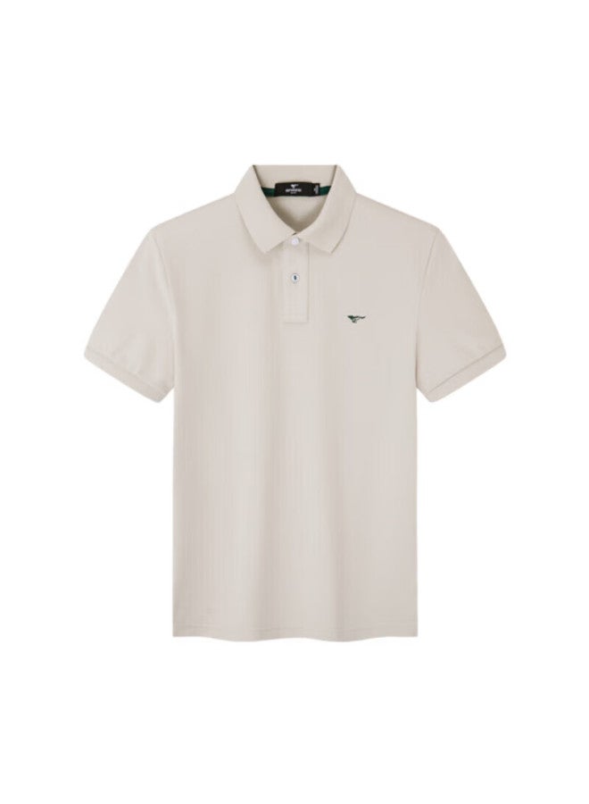 Septwolves Men's Short Sleeve Polo Shirt With Turn-down Collar, Cool Feeling, Antibacterial, Solid Color, Business Casual, Colorful Polo Shirt - Image 1