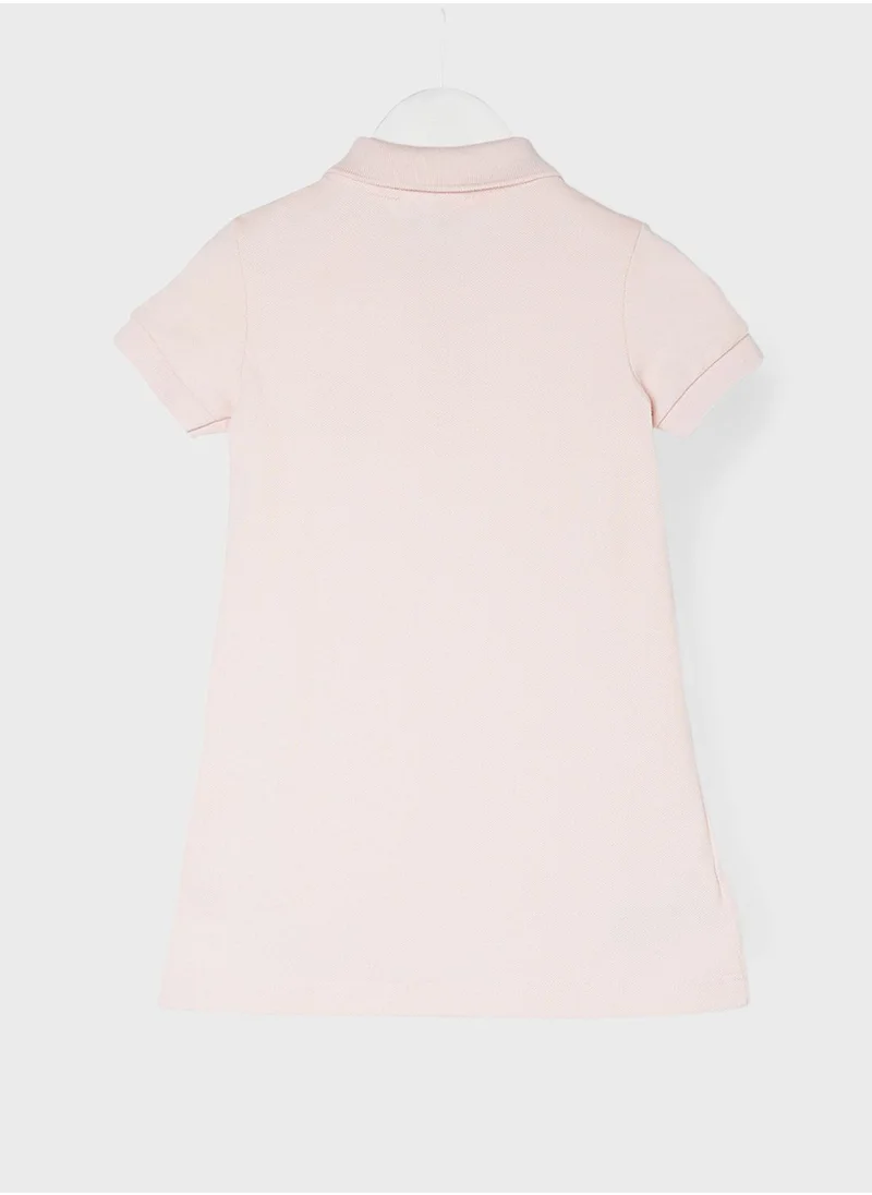 LACOSTE Kids Polo Style Dress