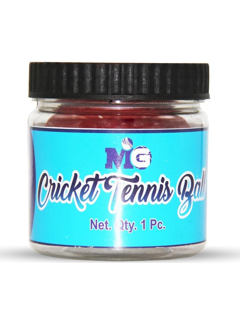 MG Cricket Tennis Ball with Jar 1 SET OF 2 PCS-RED  - Image 2