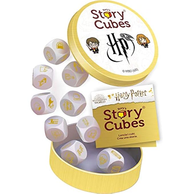 Asmodee Rorys Story Cubes Harry Potter Board Game for the Development of Fantasy and Imagination 6 Years Italian Edition - Image 4