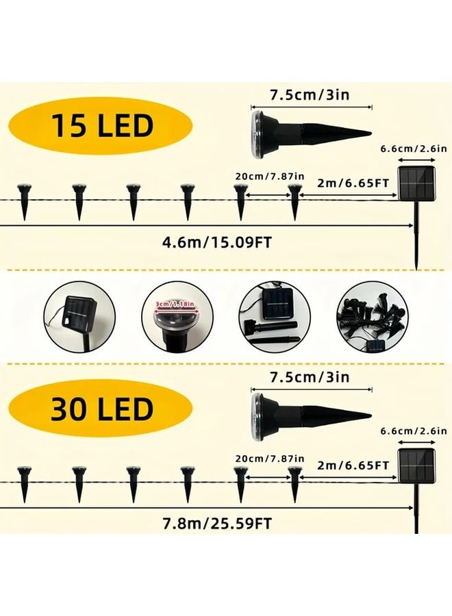 30pcs Motion Activated Solar Flood Lights Warm White Perimeter Security - Image 4