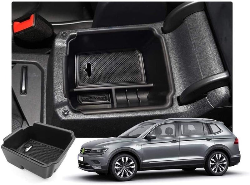 QASULER Car Central Storage Box for Tiguan - Image 5