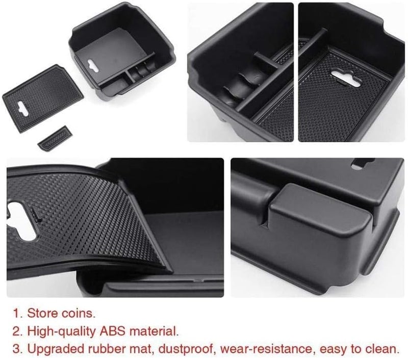 QASULER Car Central Storage Box for Tiguan - Image 3
