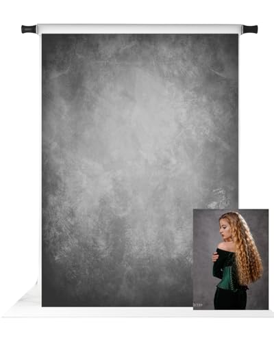 Kate 6.5x10ft Grey Photography Backdrop Portrait Photo Backdrops for Photoshoot Texture Old Background - Image 1