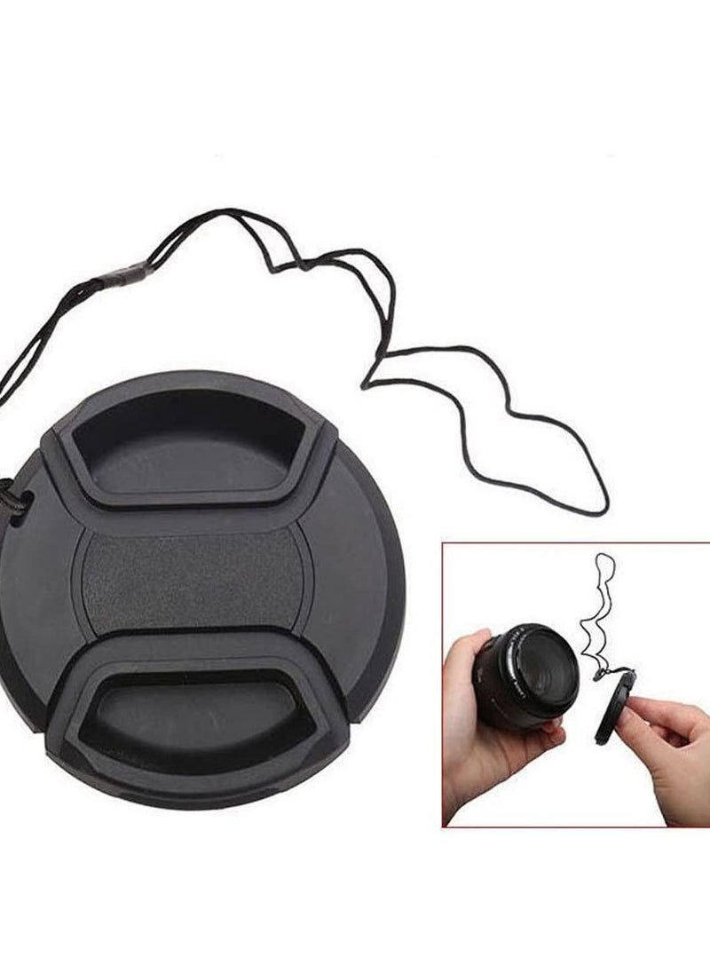 Coopic - COOPIC 37mm Lens Cap Front Cover Protector Snap On Center Pinch for Camera Canon Nikon Sony DSLR - Image 1